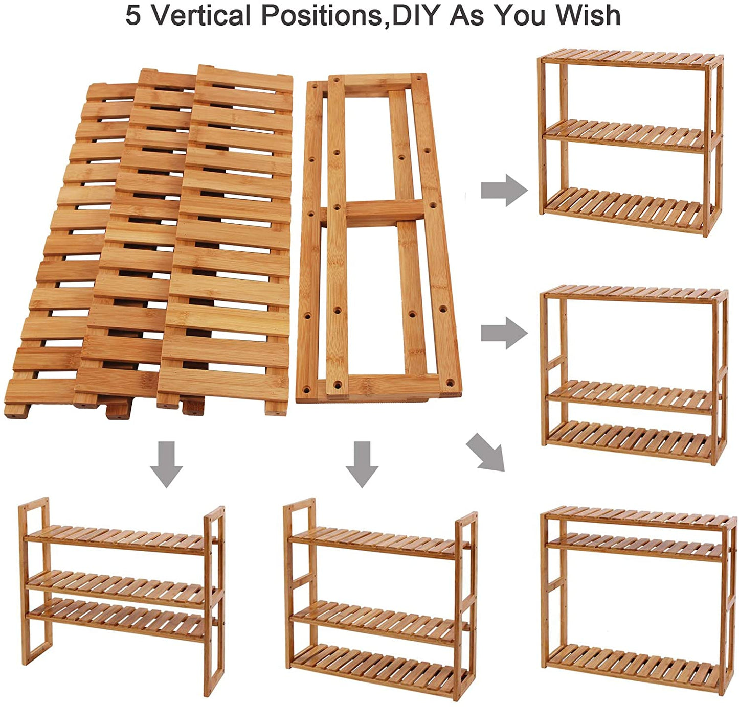 Bamboo Bathroom Shelf - HWLEXTRA