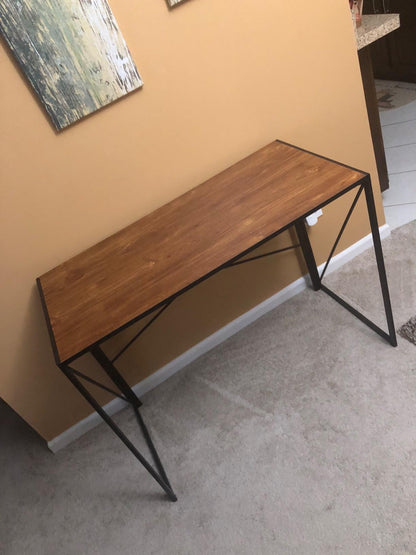 Computer Desk Simple Study Folding Table for Home Office, 39.4"
