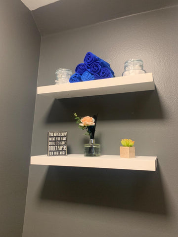 Floating Shelf, Wall Shelf for Photos, Decorations, in Living Room, Kitchen, Hallway, Entryway, Bathroom