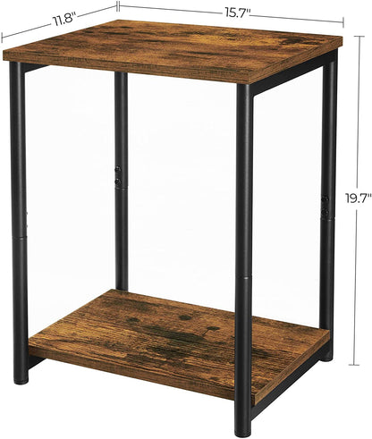 Tables Set of 2 with Storage Shelf - HWLEXTRA