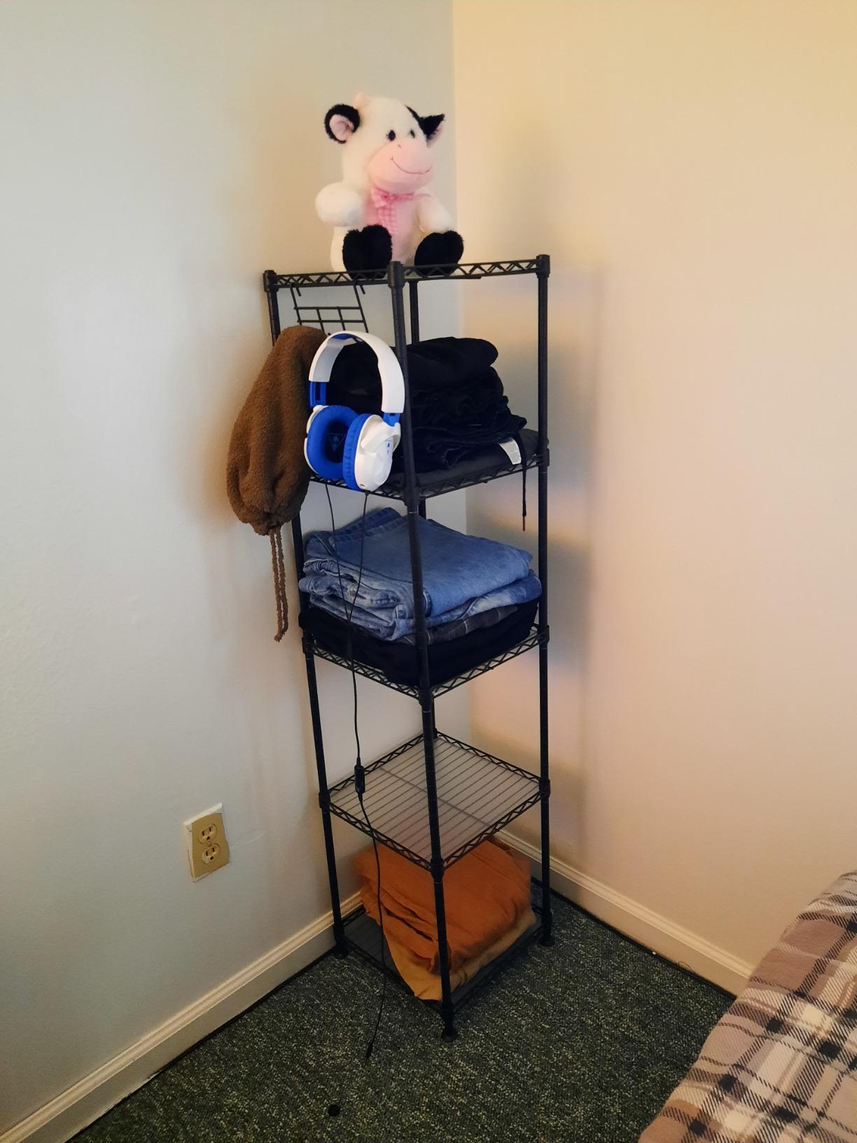 Bathroom Shelf, Storage Rack for Small Space, Total Load Capacity 220 lb - HWLEXTRA 