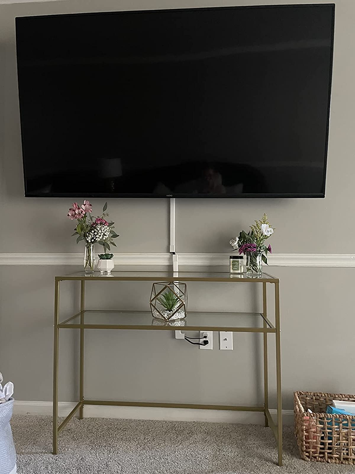 Tempered Glass Table | Console Table | Modern Sofa or Entryway Table - HWLEXTRA 