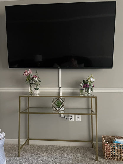 Tempered Glass Table | Console Table | Modern Sofa or Entryway Table - HWLEXTRA 
