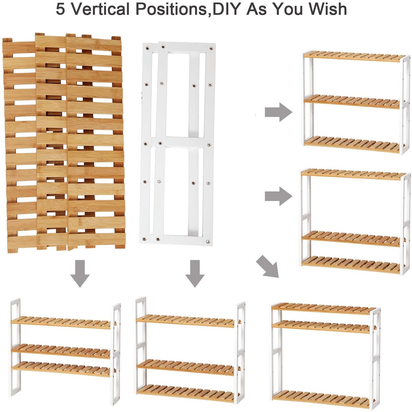 Adjustable Layer Bathroom Shelf - HWLEXTRA