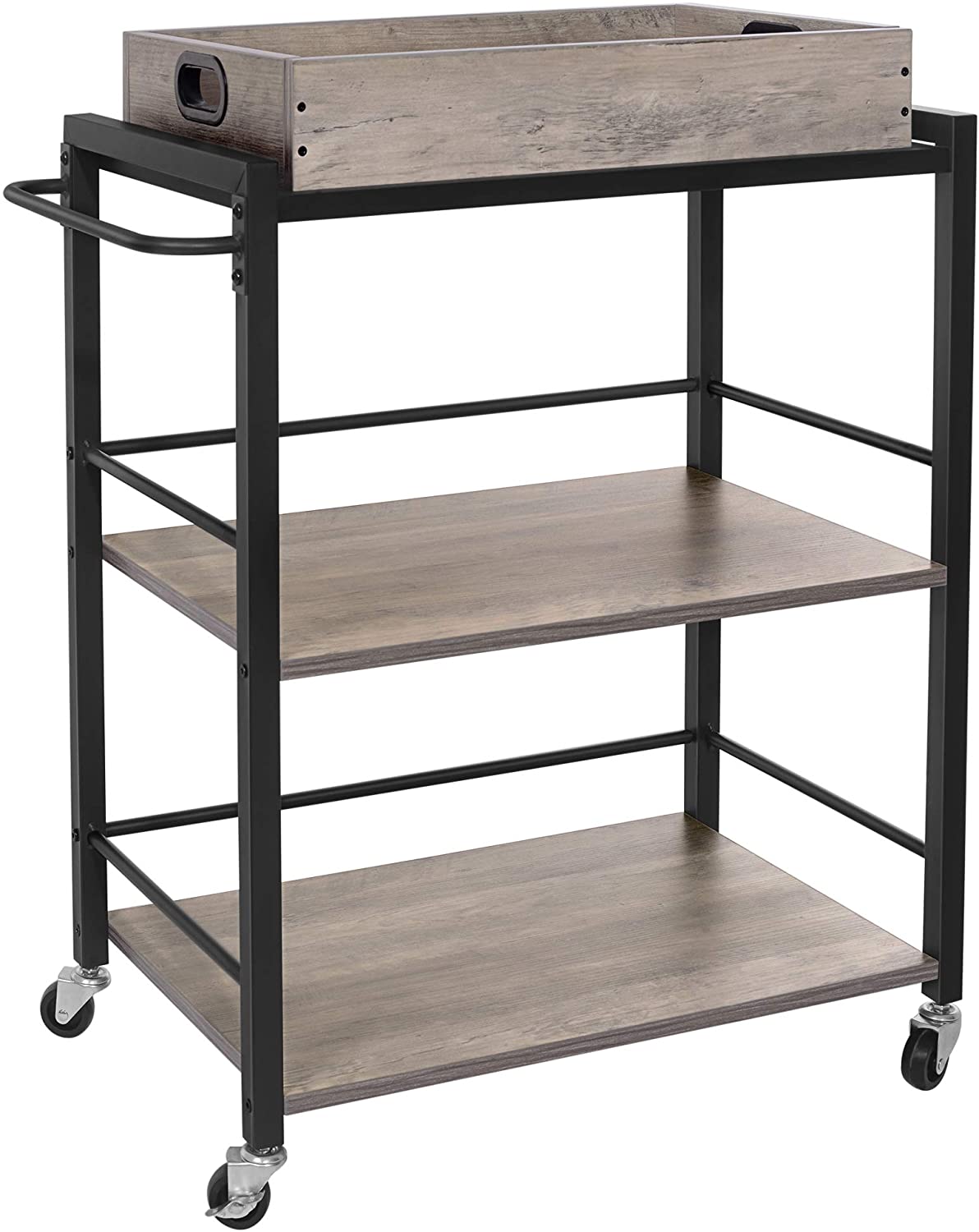 Kitchen Serving Cart with Removable Tray - HWLEXTRA