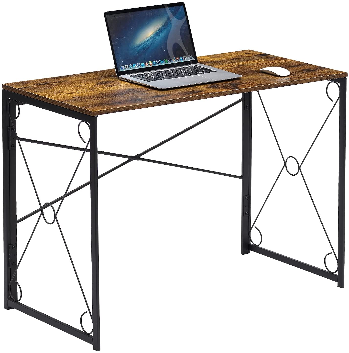 Computer Desk Simple Study Folding Table for Home Office, 39.4"
