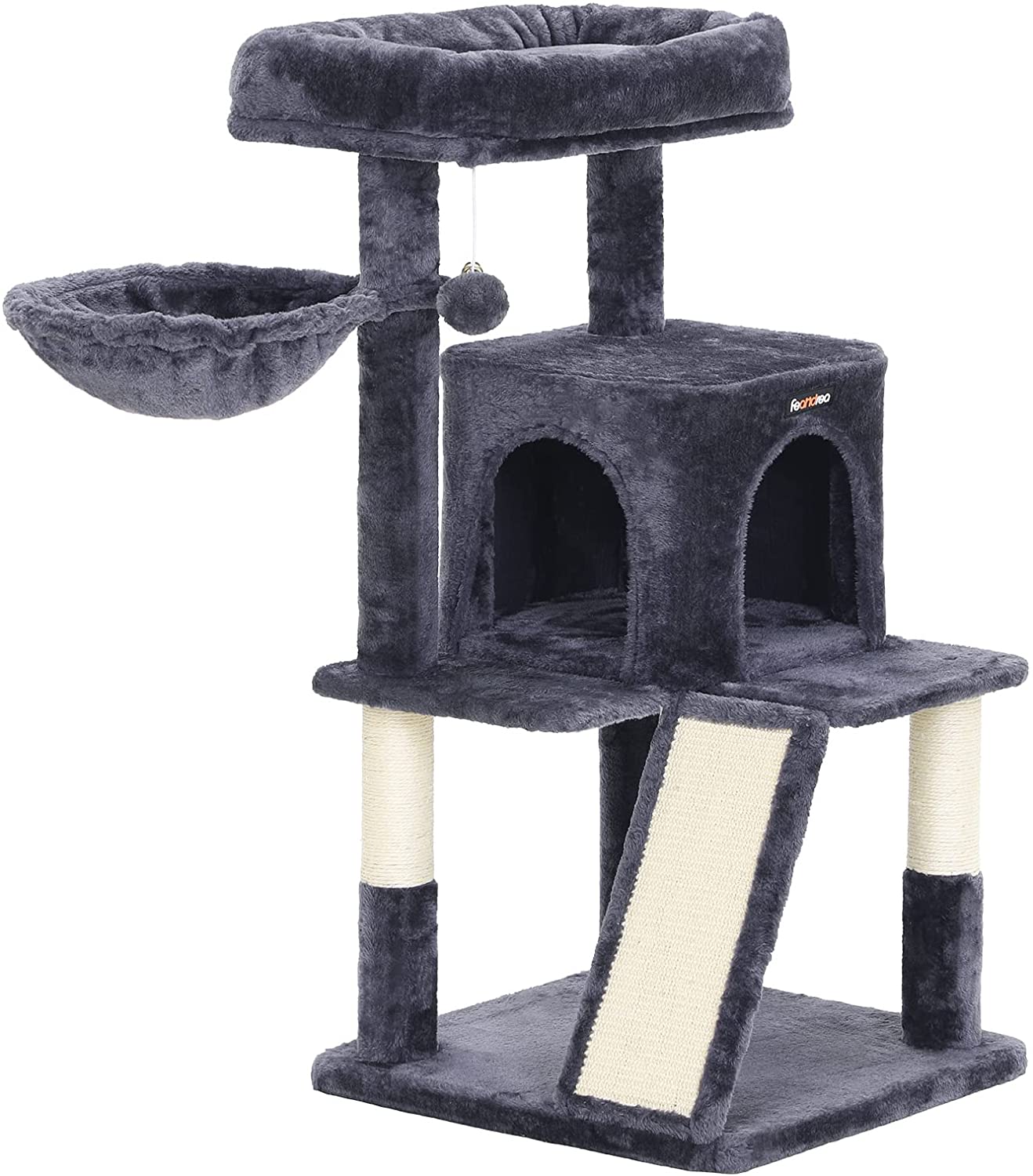 Cat Tree with Sisal-Covered Scratching Posts - HWLEXTRA 
