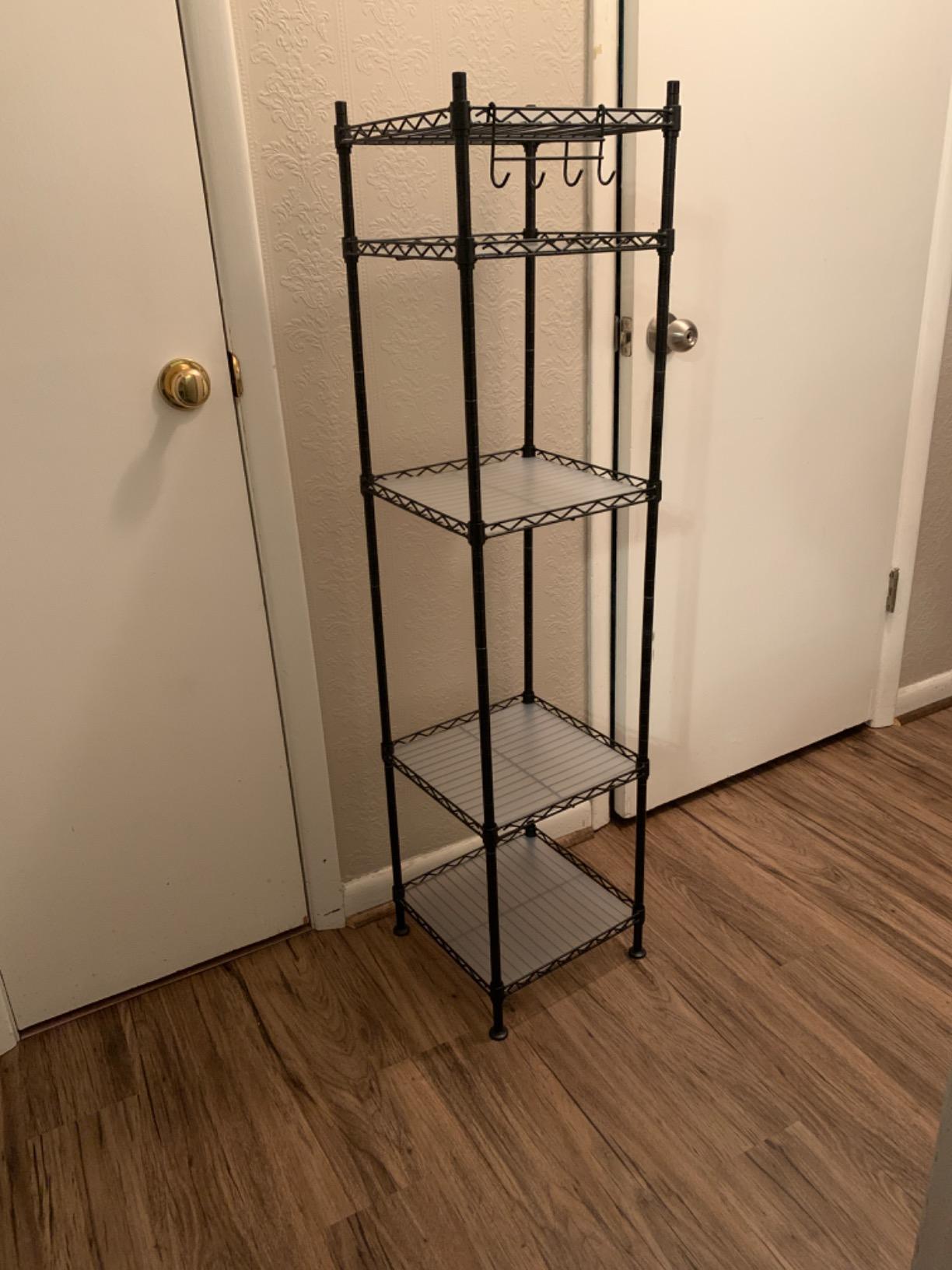 Bathroom Shelf, Storage Rack for Small Space, Total Load Capacity 220 lb - HWLEXTRA 