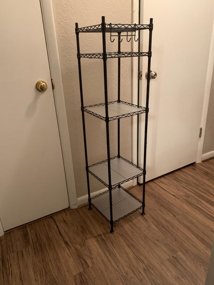 Bathroom Shelf, Storage Rack for Small Space, Total Load Capacity 220 lb - HWLEXTRA 