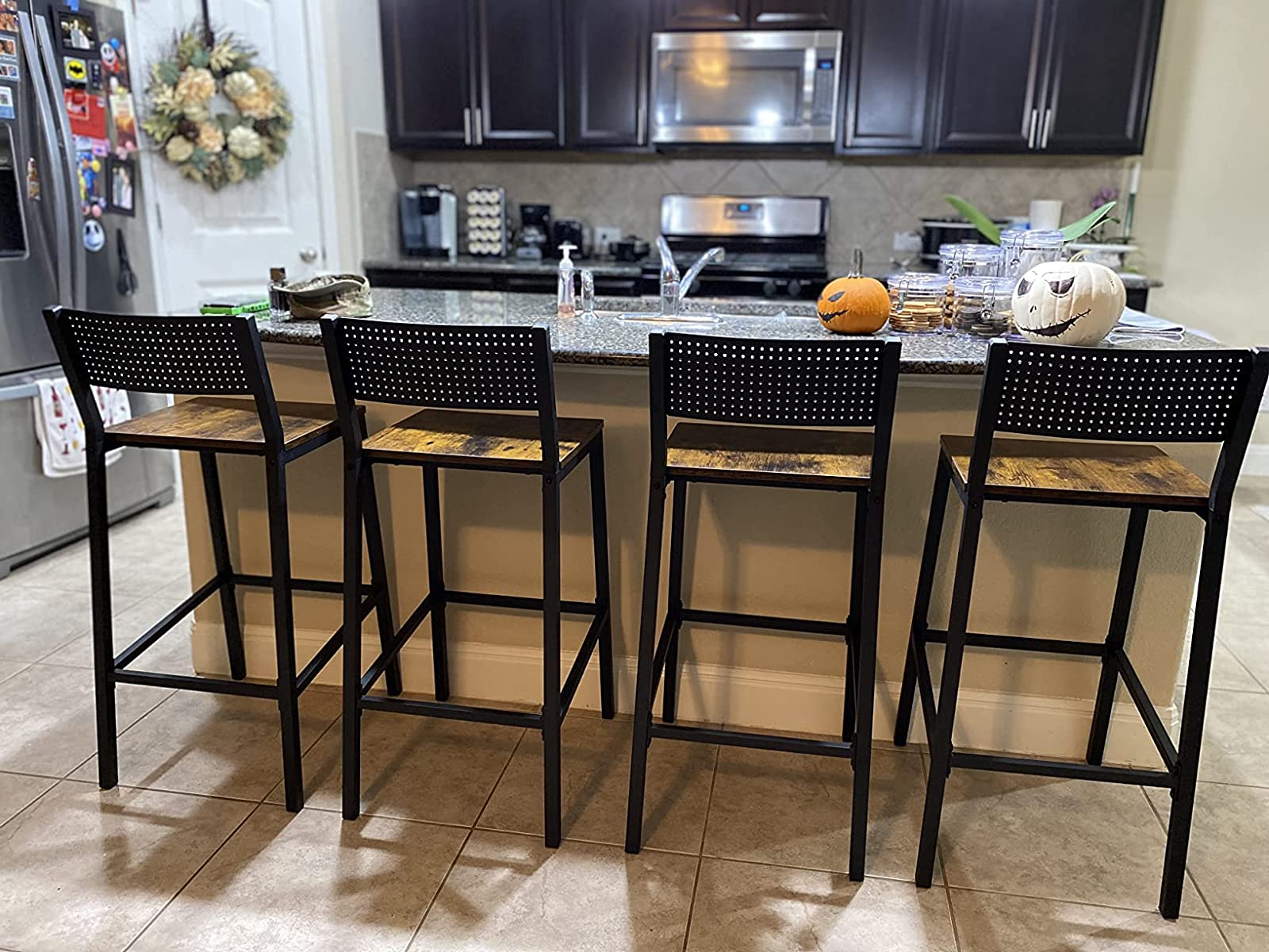 Tall black 2024 bar stools