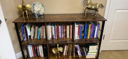 Bookshelf, Bookcase with 6 Storage Cubes, for Office - HWLEXTRA 