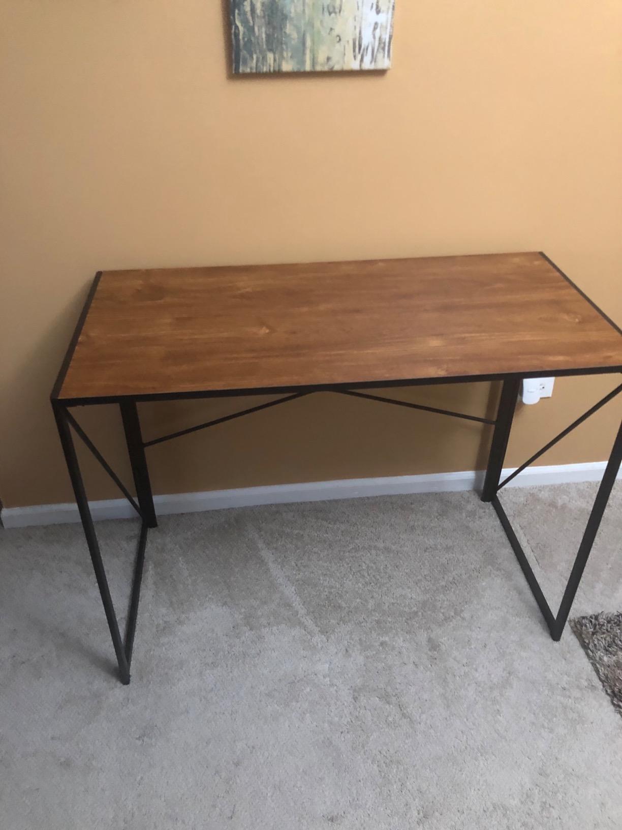 Computer Desk Simple Study Folding Table for Home Office, 39.4"