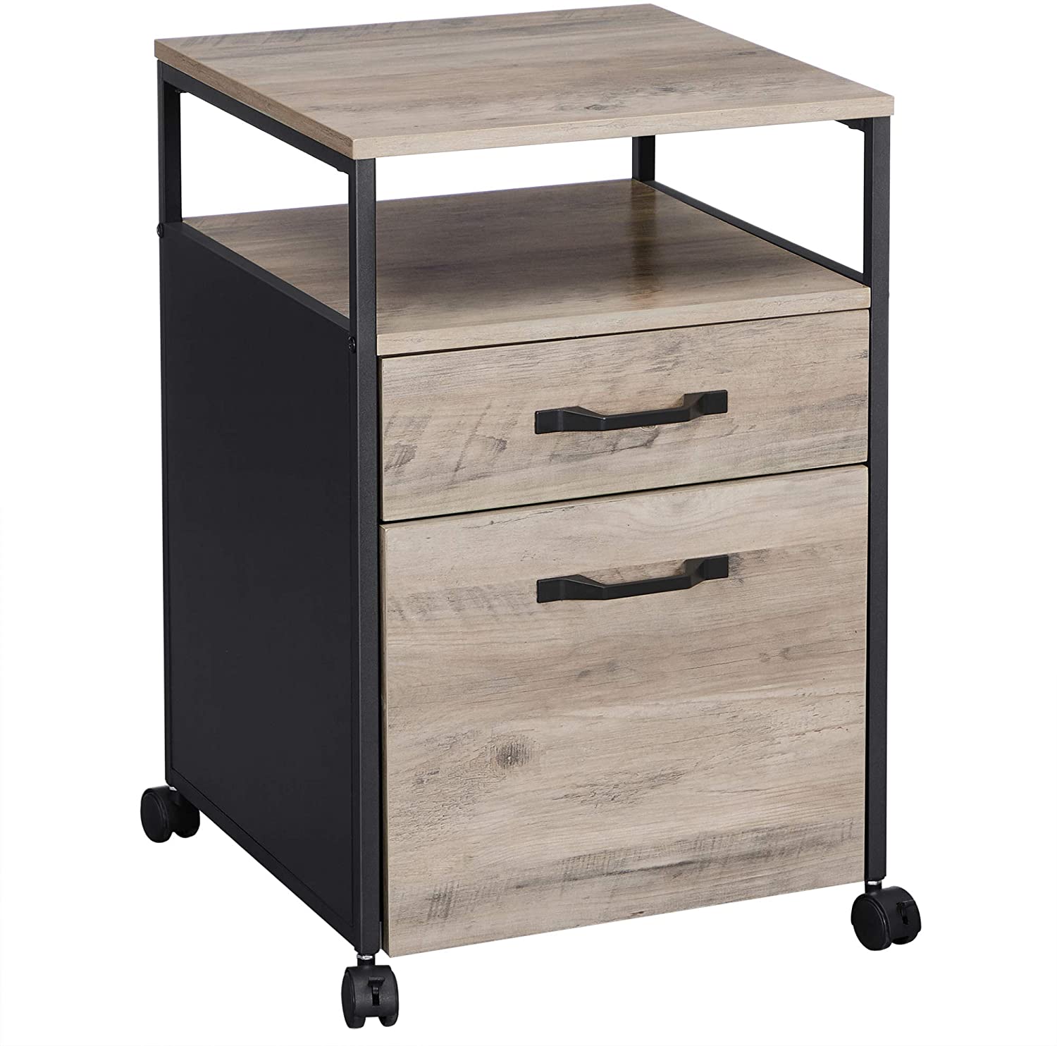 Industrial Brown File Cabinet with Drawer - HWLEXTRA