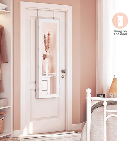 White Hanging Jewelry Armoire - HWLEXTRA