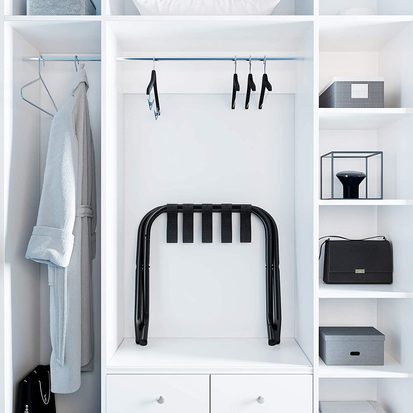 HELENA Metal Folding Luggage Rack - HWLEXTRA