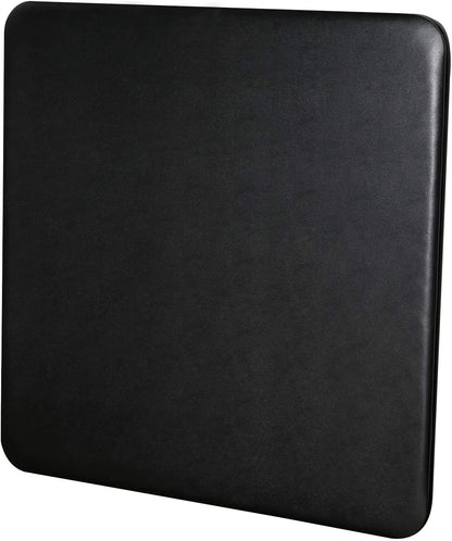 Portable Folding Card Table Square with Collapsible Legs & Vinyl Upholstery, Black