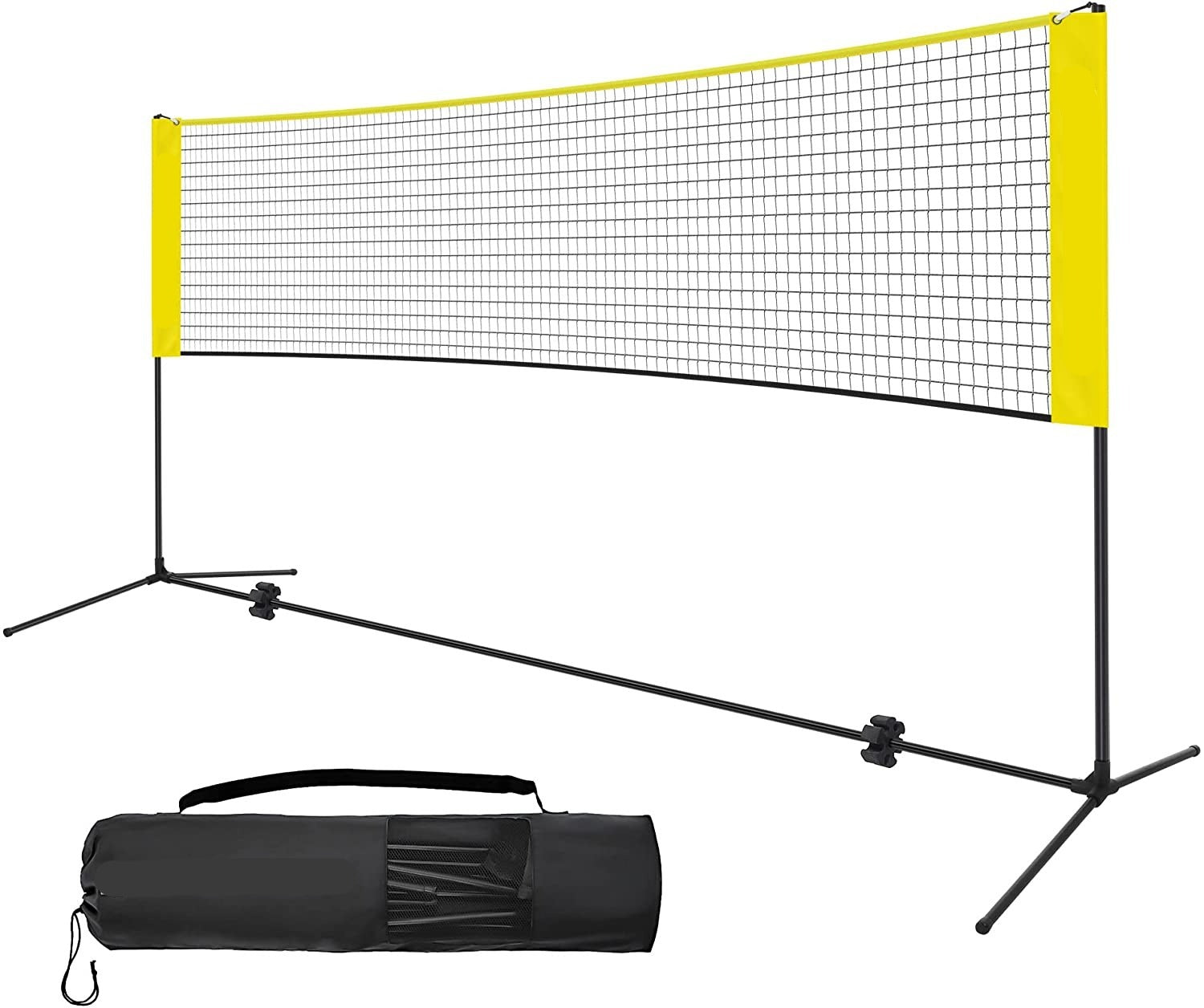 Badminton Net Set, Portable Sports Set for Badminton, Tennis, Kids Volleyball, Pickleball