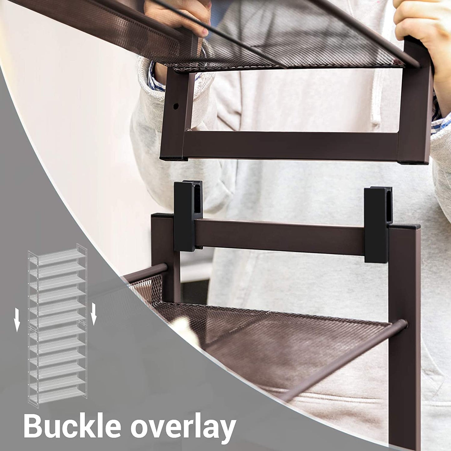 Adjustable 12-Tier Shoe Rack - HWLEXTRA