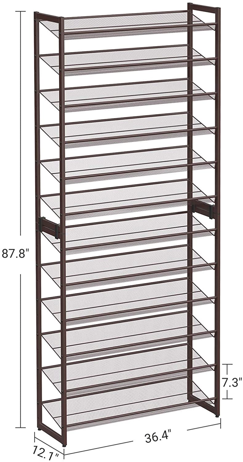 Adjustable 12-Tier Shoe Rack - HWLEXTRA