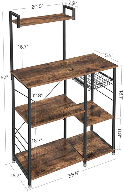 HELENA Kitchen Shelf with Spice Rack - HWLEXTRA