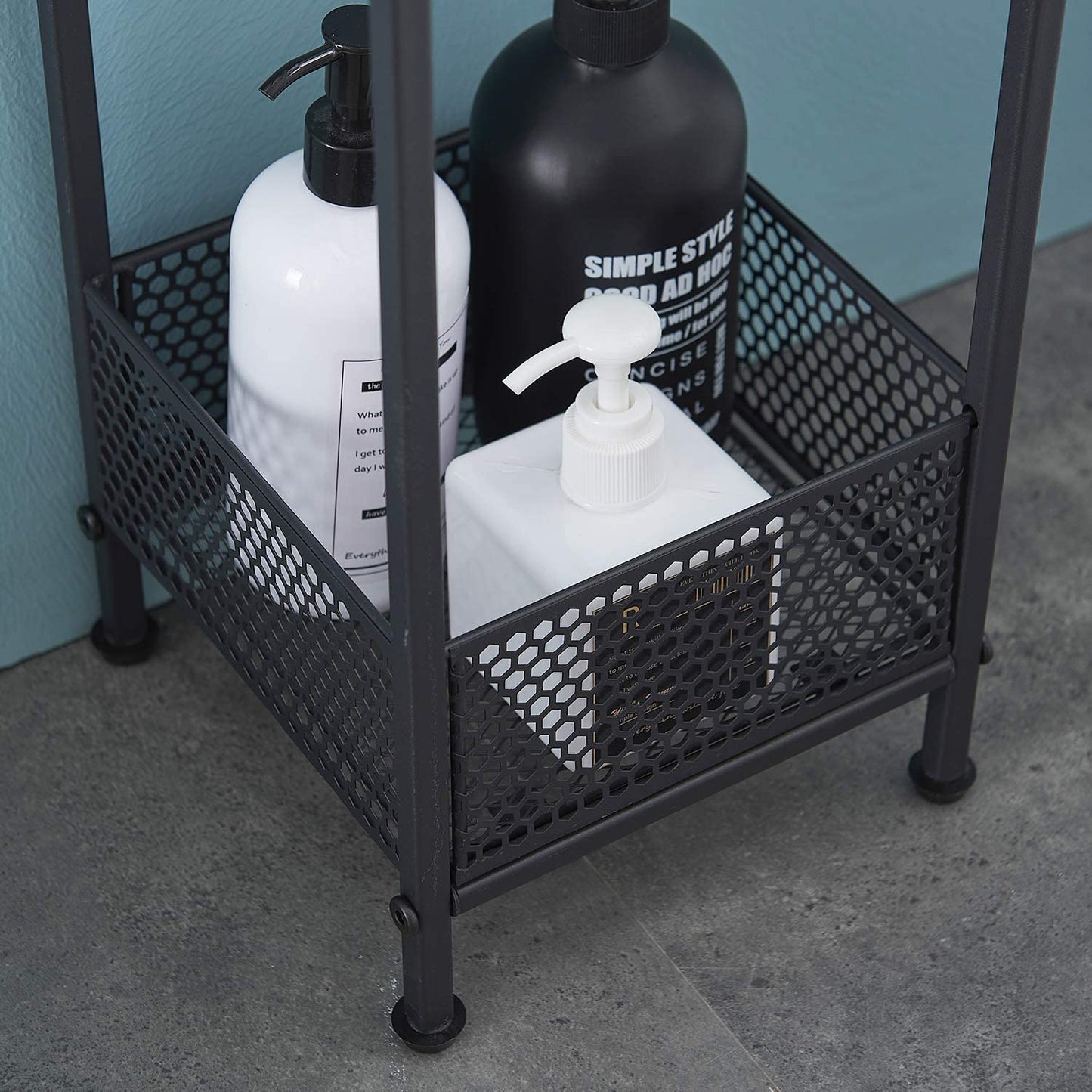 2-Tier Bathroom Toilet Paper Shelves, Towel Rack with Towel Bar