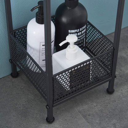 2-Tier Bathroom Toilet Paper Shelves, Towel Rack with Towel Bar