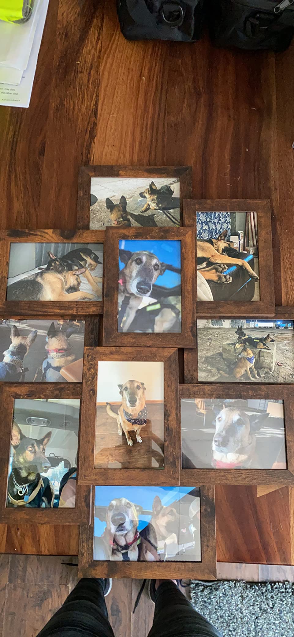 Collage Picture Frames, 4 x 6 Inches for 10 Photos, Assembly Required, Collage Multiple Photos, Glass Front