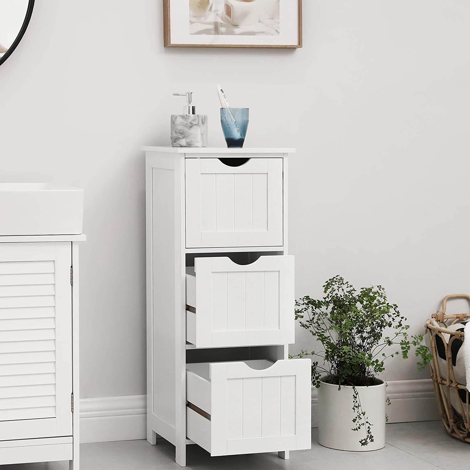 3 Drawers Floor Cabinet - HWLEXTRA