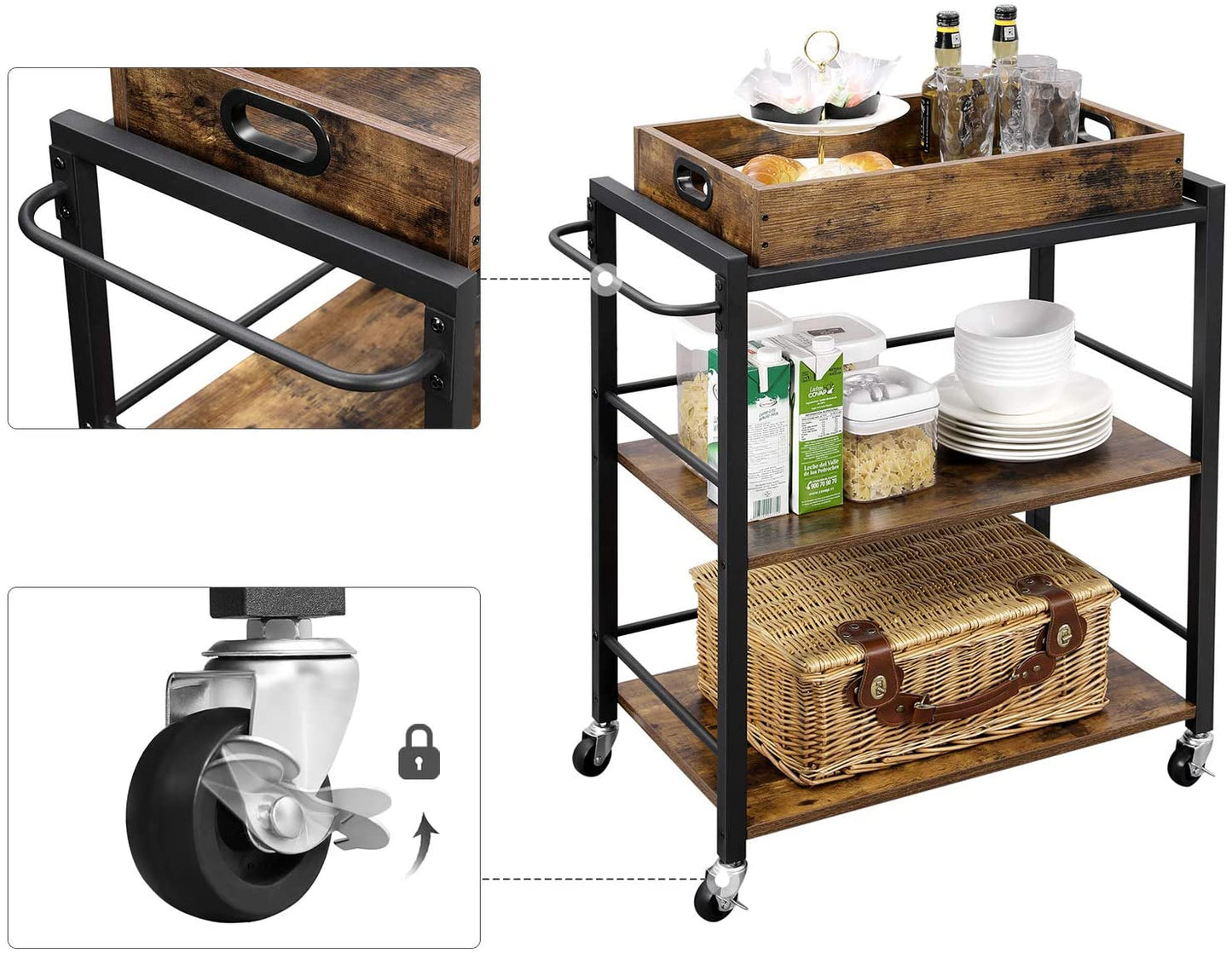 DWAYNE Bar Cart - HWLEXTRA