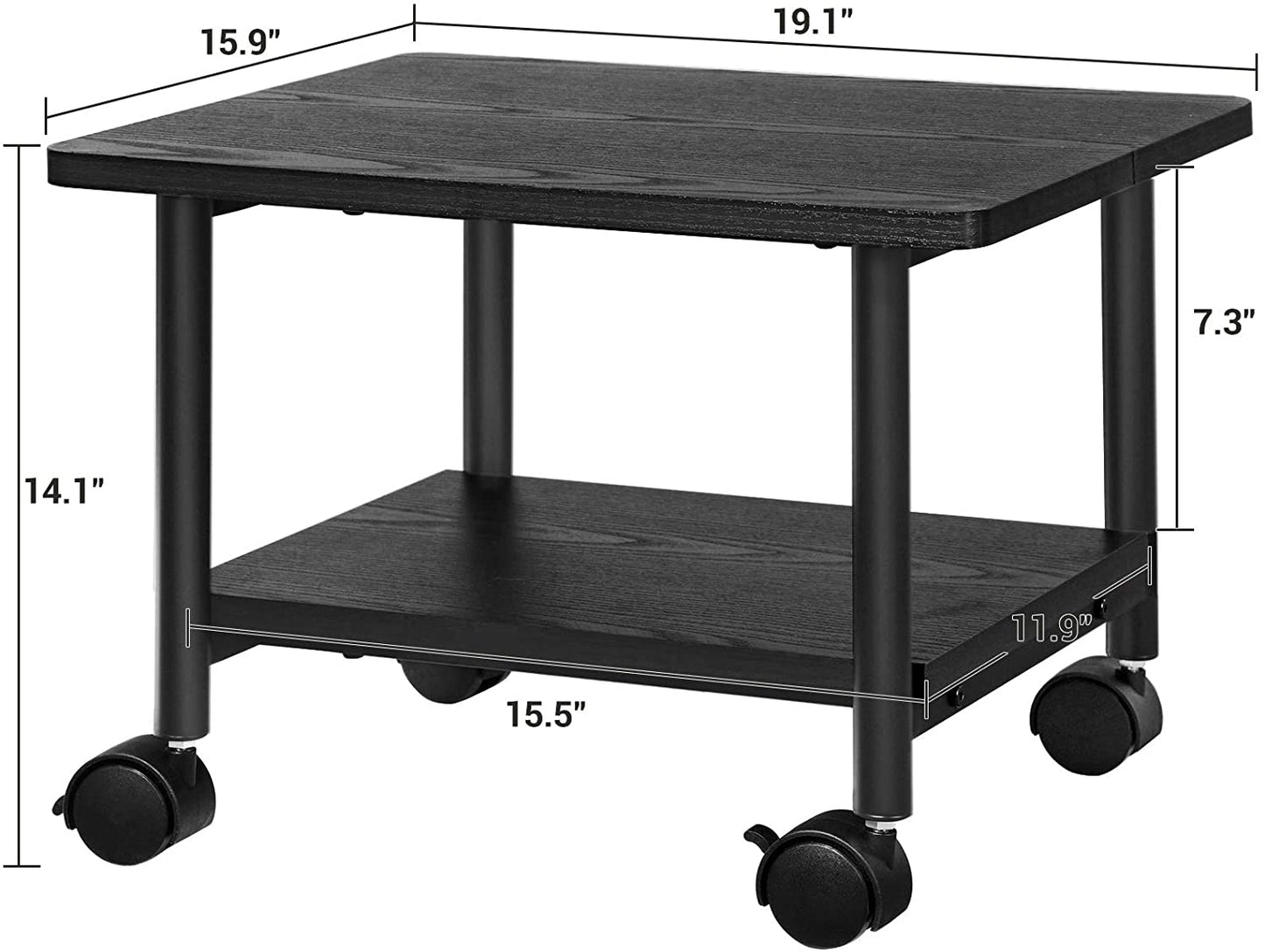 Under Desk Printer Stand - HWLEXTRA