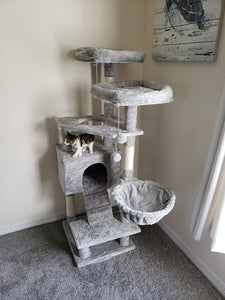 Cat Tree, Cat Tower, 55.9 Inches