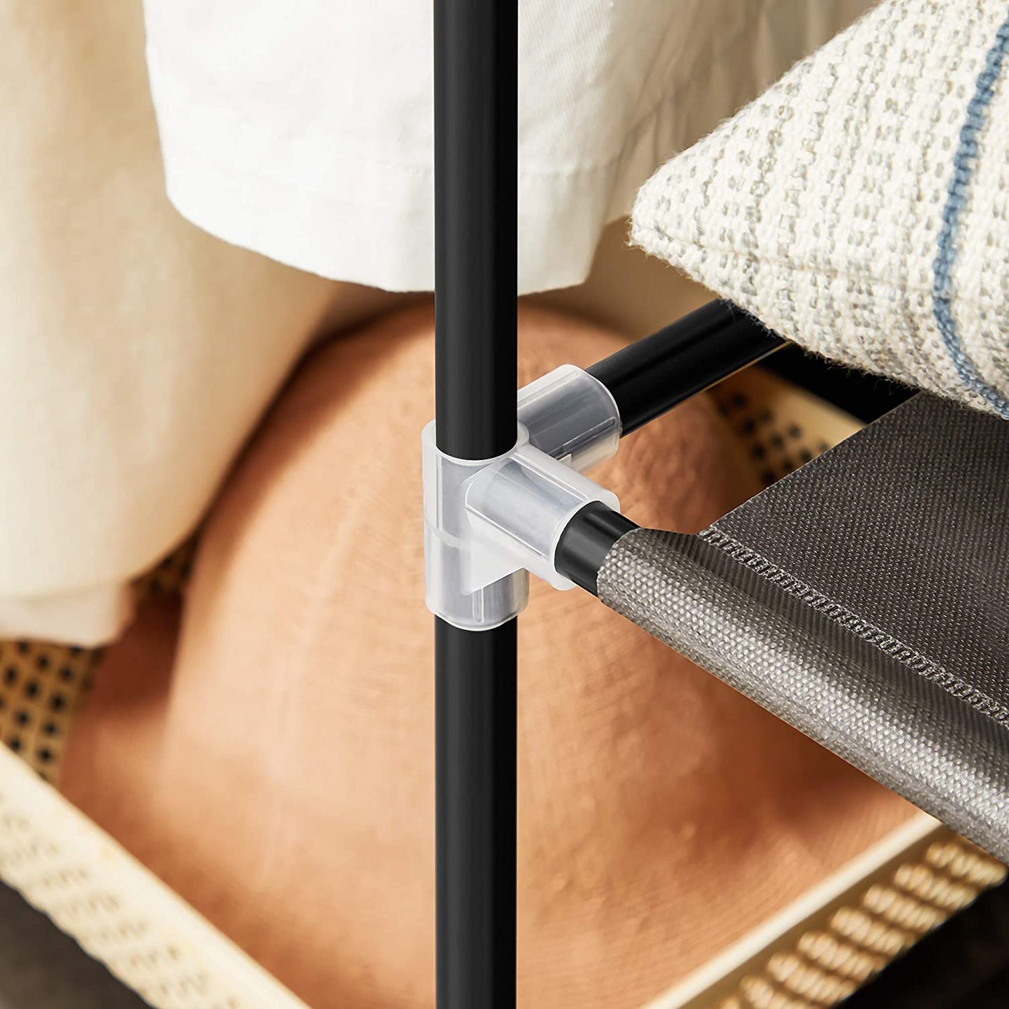 Black Portable Clothes Closet - HWLEXTRA