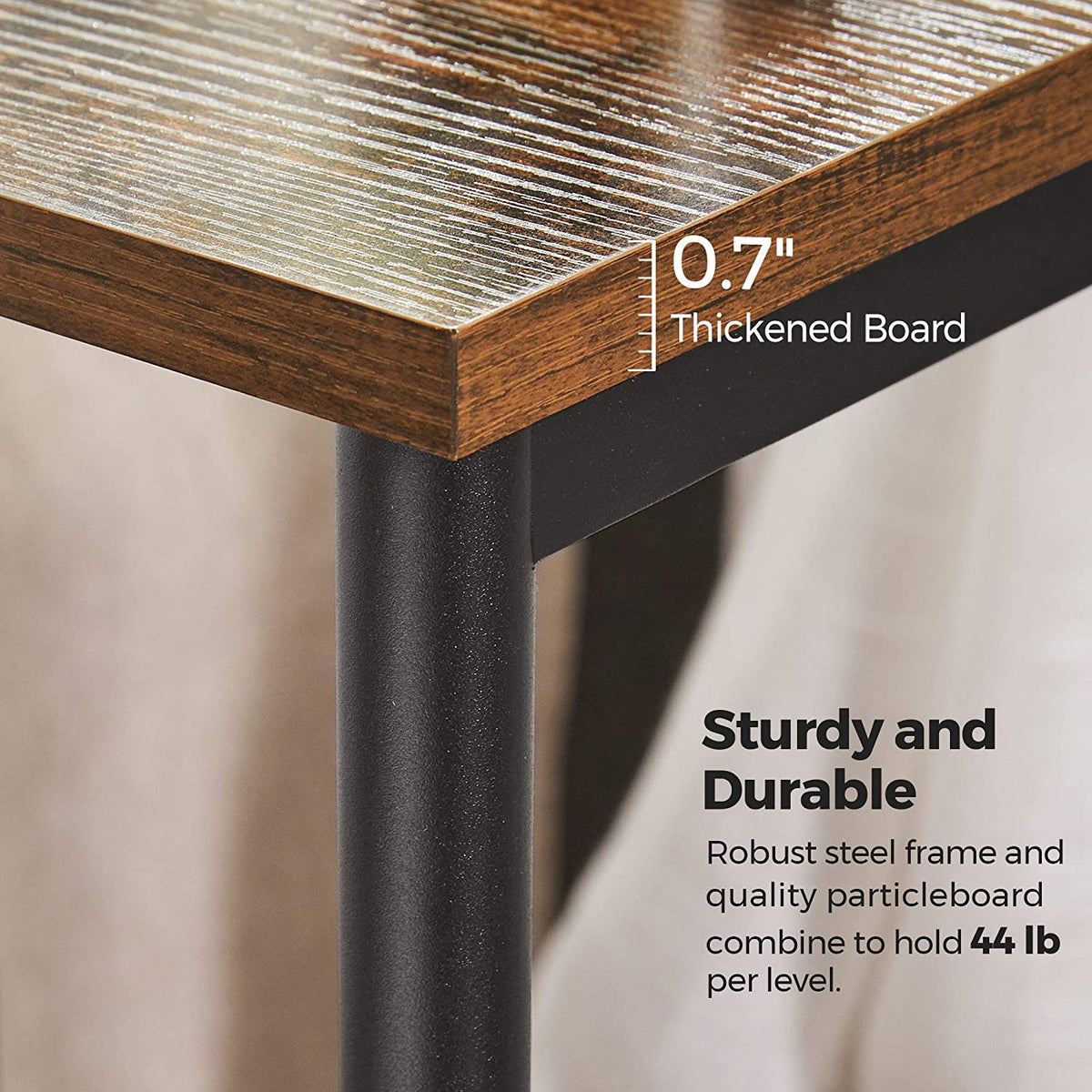 Tables Set of 2 with Storage Shelf - HWLEXTRA