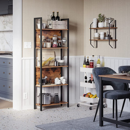 HELENA Bookcase with 5 Shelves - HWLEXTRA