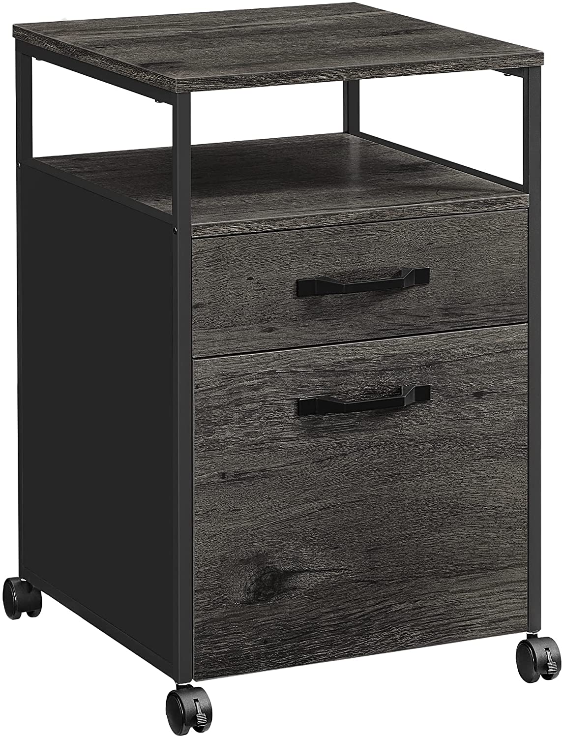 Industrial Brown File Cabinet with Drawer - HWLEXTRA