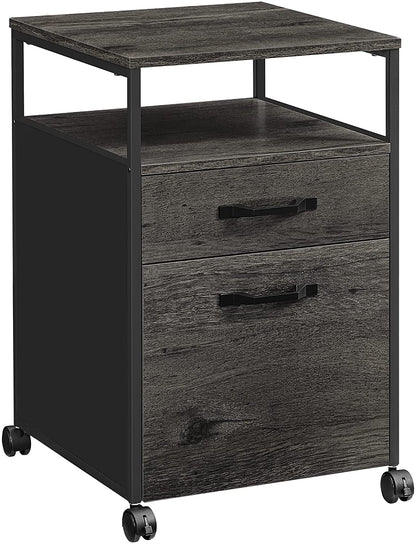 Industrial Brown File Cabinet with Drawer - HWLEXTRA