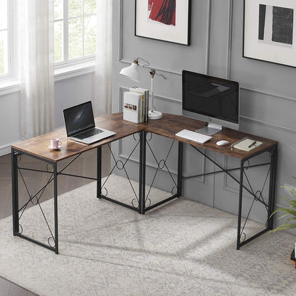 Computer Desk Simple Study Folding Table for Home Office, 39.4"