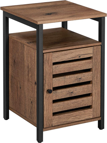 Nightstand, End Table with Open Shelf, Side Table