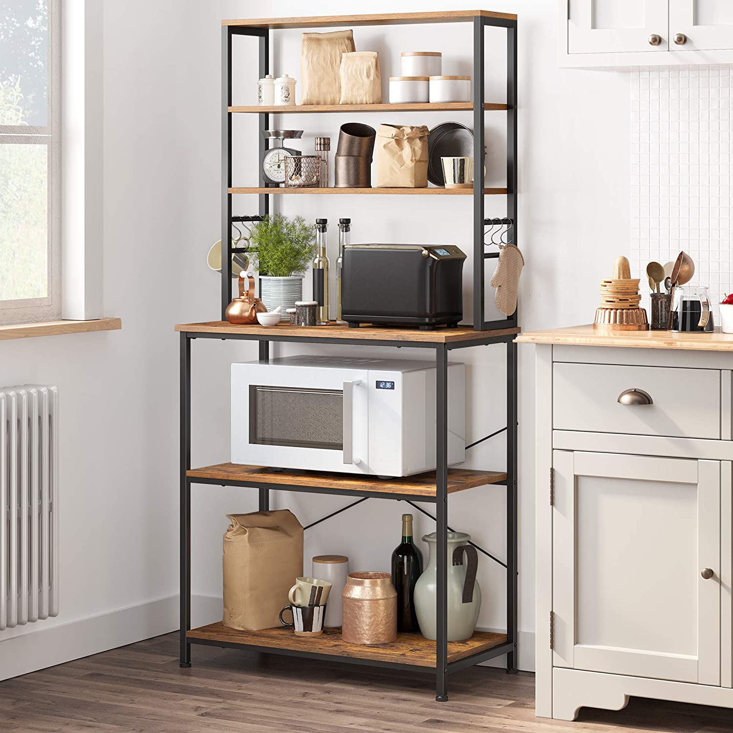 6-Tier Baker's Rack with Hutch - HWLEXTRA