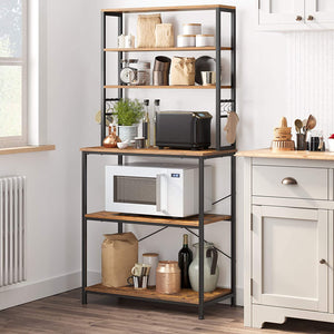 6-Tier Baker's Rack with Hutch - HWLEXTRA