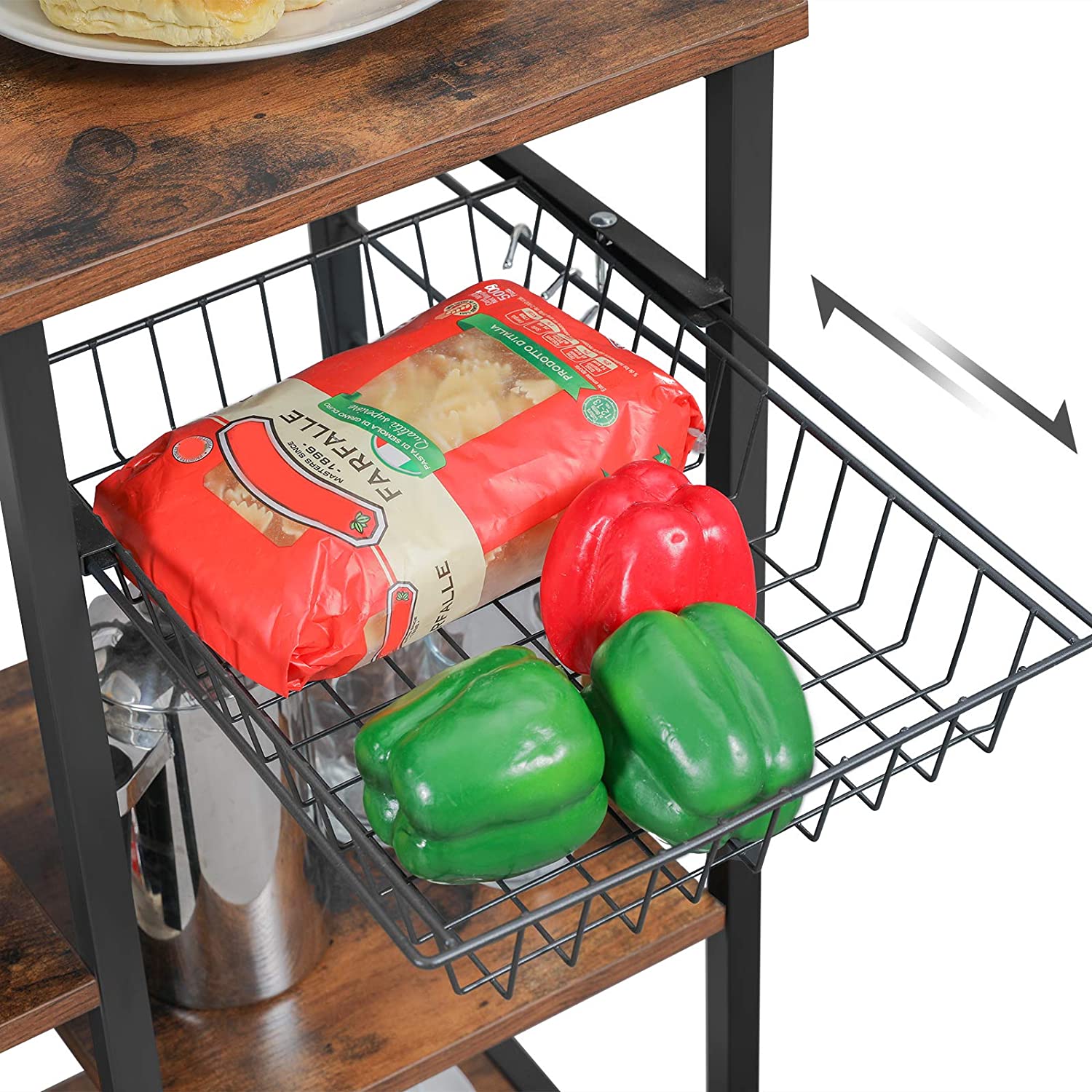 HELENA Kitchen Shelf with Spice Rack - HWLEXTRA