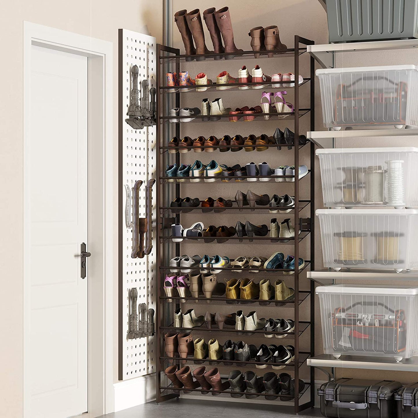 Adjustable 12-Tier Shoe Rack - HWLEXTRA