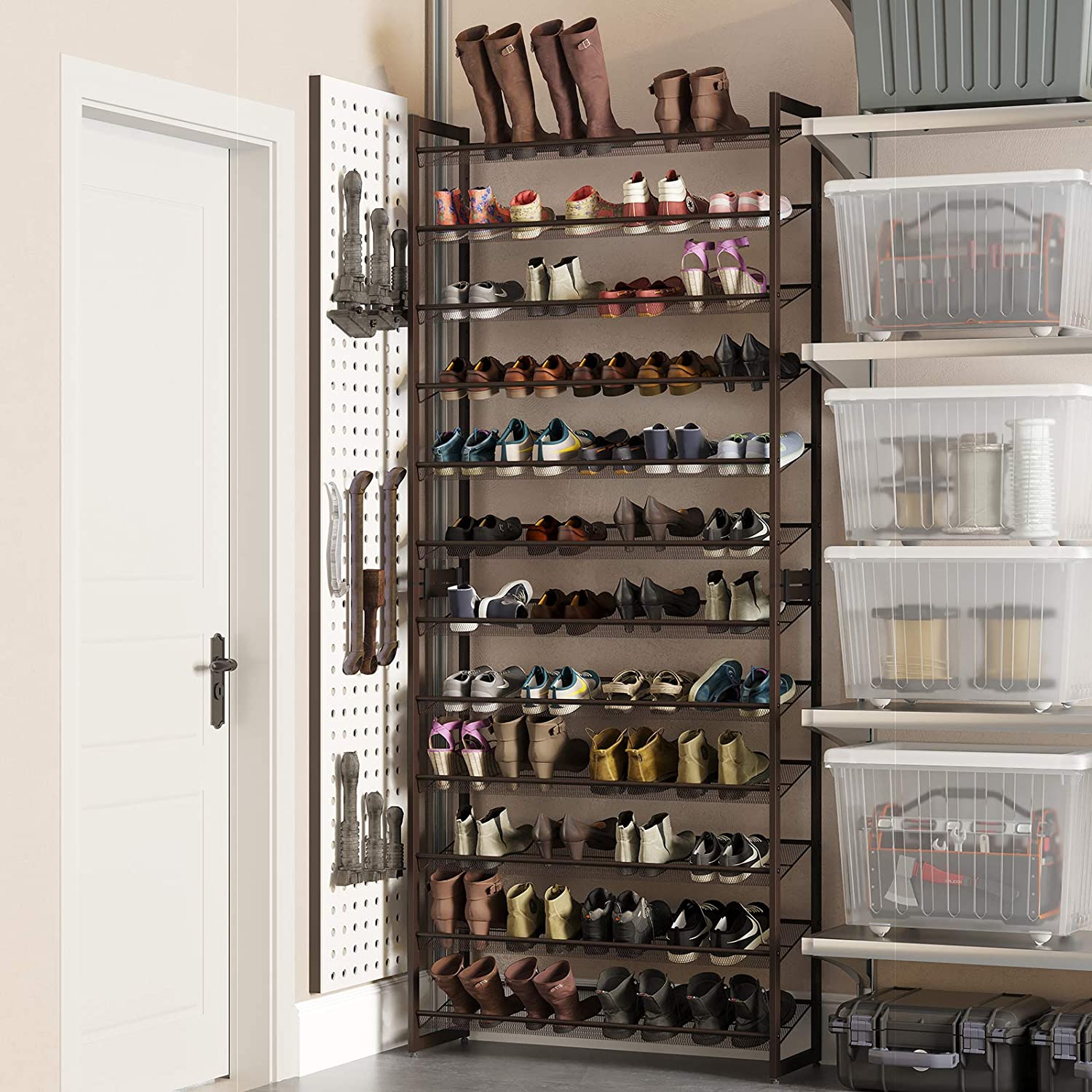 Adjustable 12-Tier Shoe Rack - HWLEXTRA