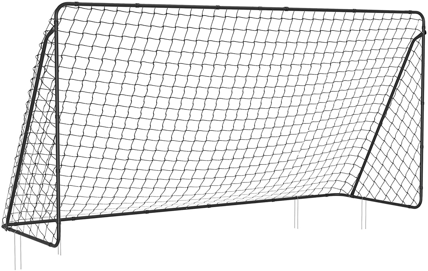 Children's Soccer Goal 12 x 6 Foot, Metal Pipes and PE Net, Quick Assembly