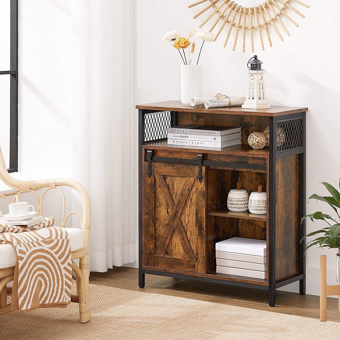 COBADO Storage Cabinet with Open Compartment - HWLEXTRA