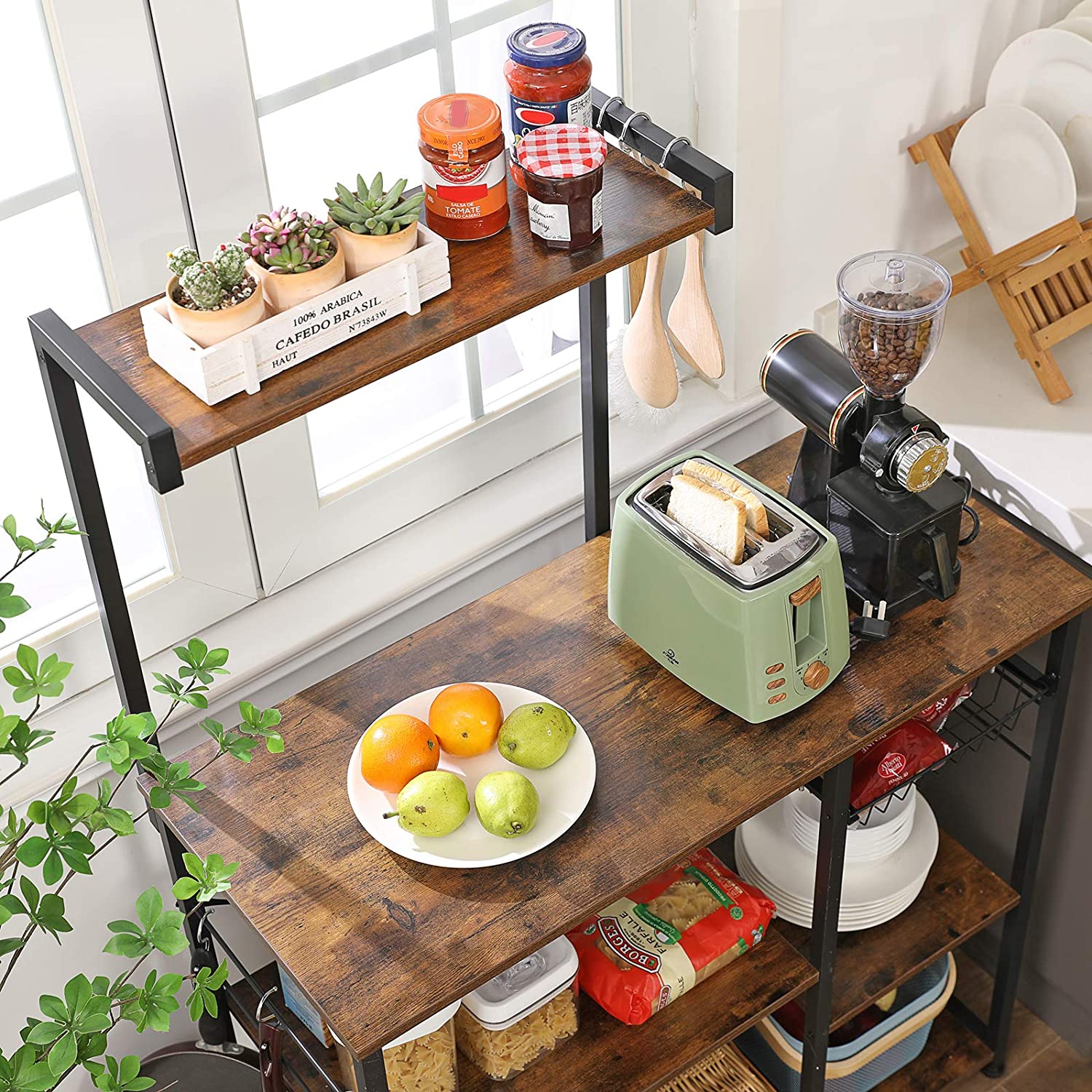 HELENA Kitchen Shelf with Spice Rack - HWLEXTRA