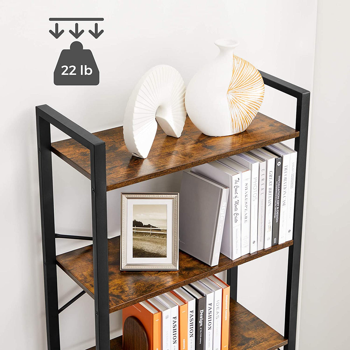 6-Tier Bookshelf & Storage Rack - HWLEXTRA