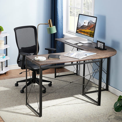 Computer Desk Simple Study Folding Table for Home Office, 39.4"