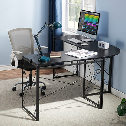 Computer Desk Simple Study Folding Table for Home Office, 39.4"