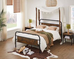 MARLEY Full Bed Frame with Headboard & Footboard - HWLEXTRA
